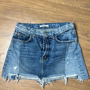 Girlfriend Collective Blue Jean Shorts